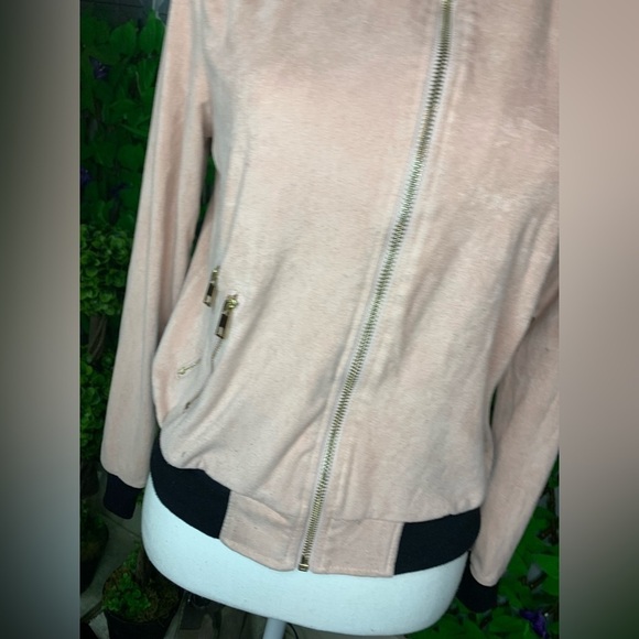 Y2K Privy Privately Privileged Dusty Pink Velvet Zipper Track Suit woman’s XS - Picture 9 of 16